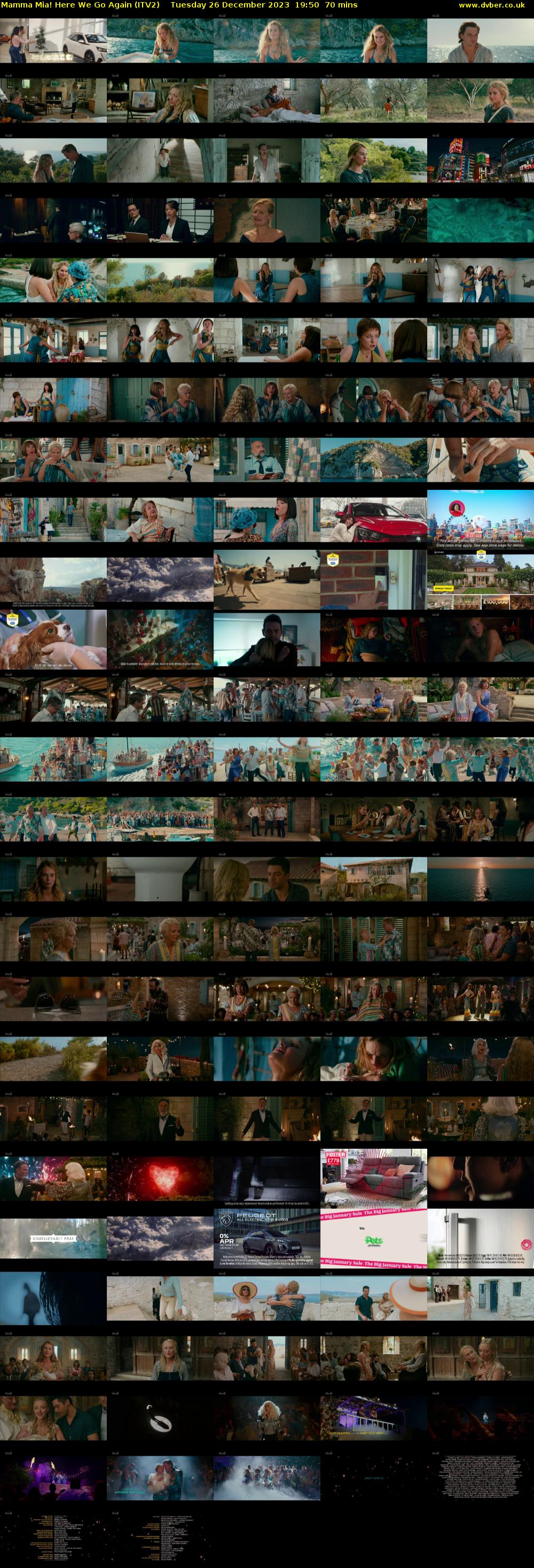 Mamma Mia! Here We Go Again (ITV2) Tuesday 26 December 2023 19:50 - 21:00