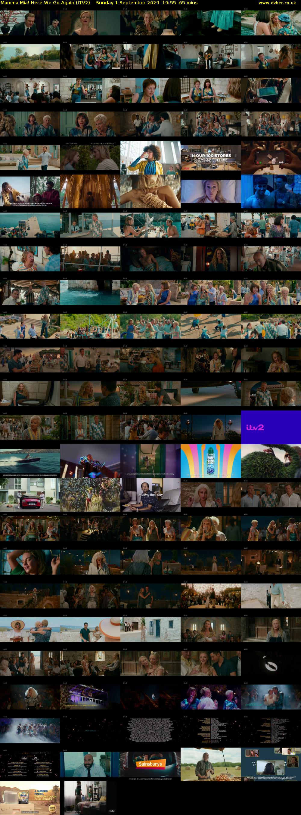 Mamma Mia! Here We Go Again (ITV2) Sunday 1 September 2024 19:55 - 21:00