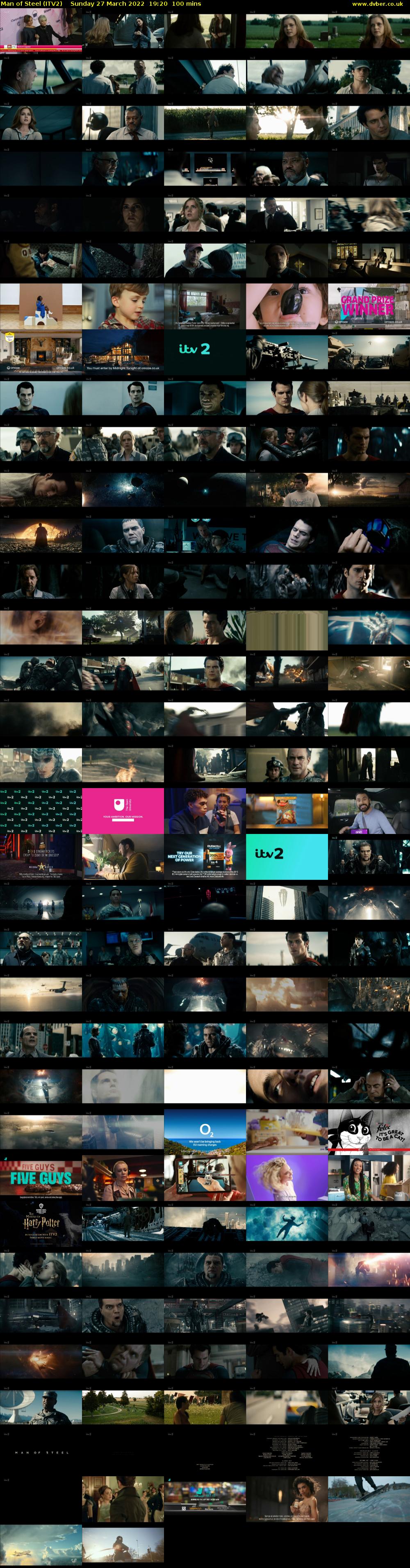 Man of Steel (ITV2) Sunday 27 March 2022 19:20 - 21:00