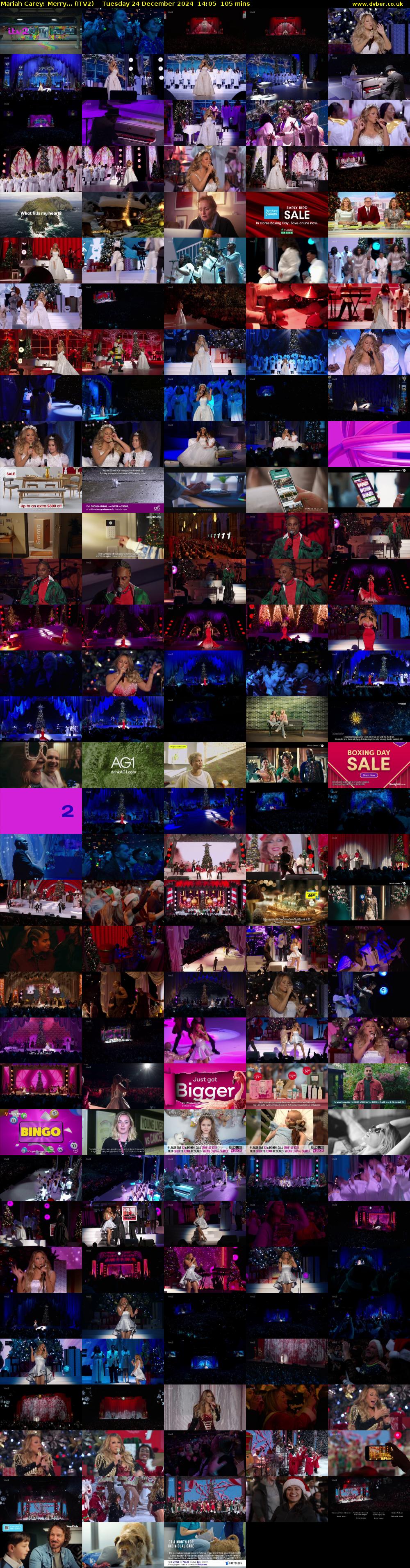 Mariah Carey: Merry... (ITV2) Tuesday 24 December 2024 14:05 - 15:50