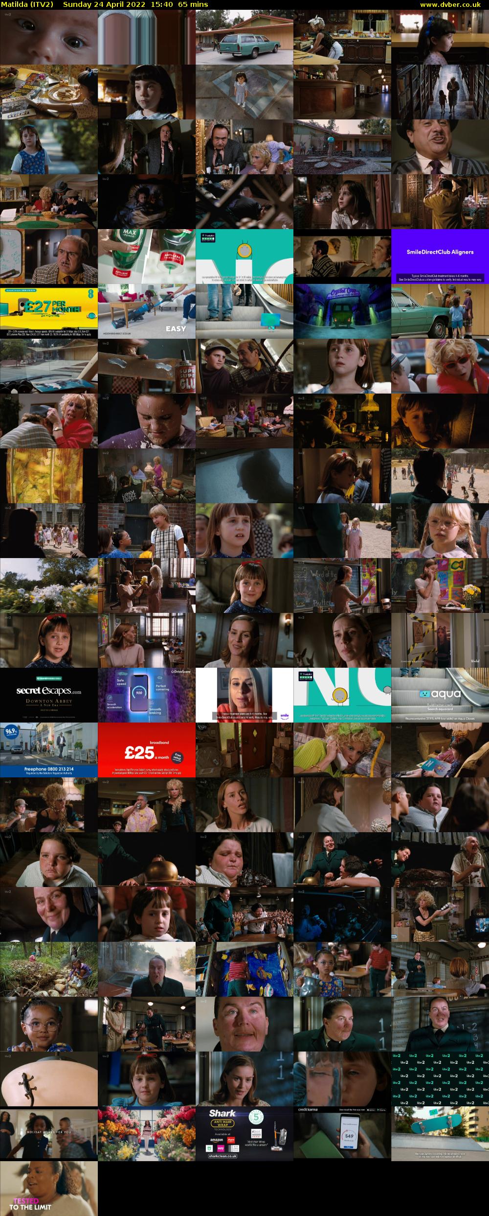 Matilda (ITV2) Sunday 24 April 2022 15:40 - 16:45