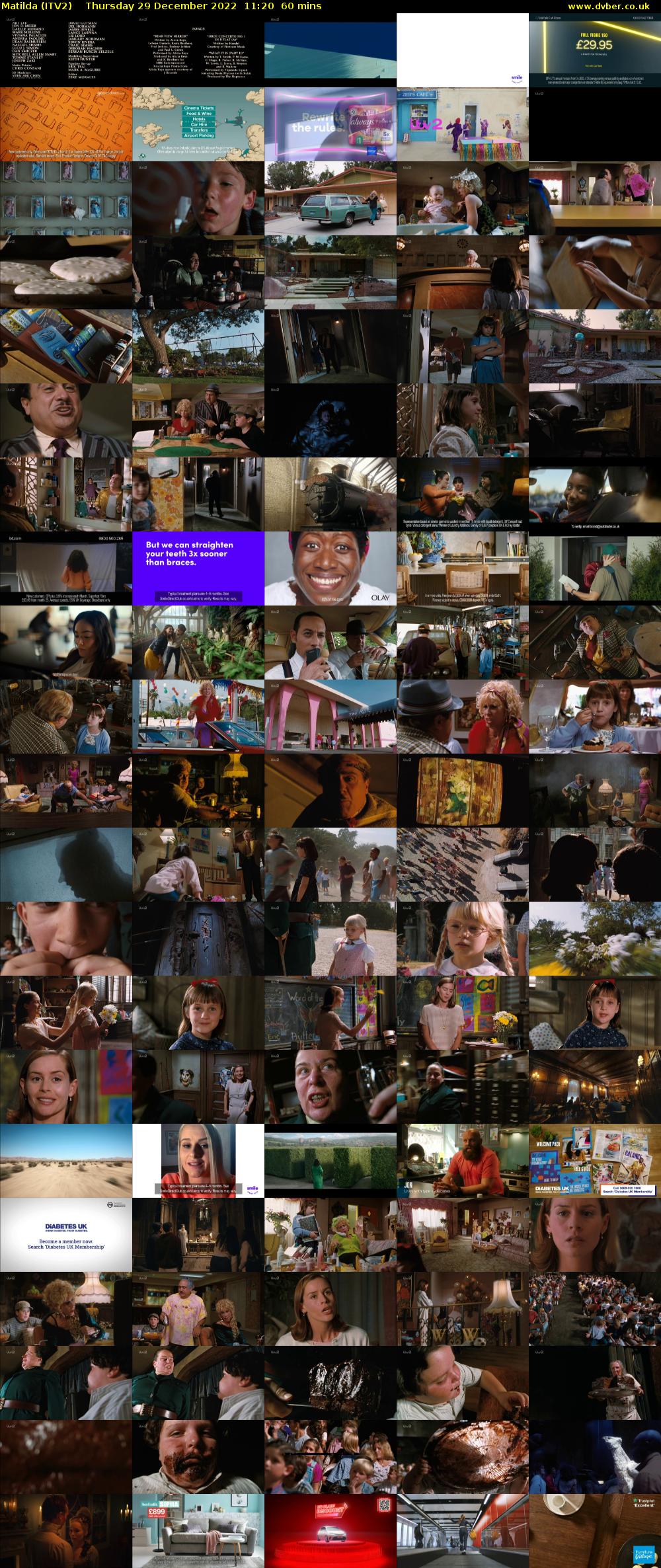 Matilda (ITV2) Thursday 29 December 2022 11:20 - 12:20