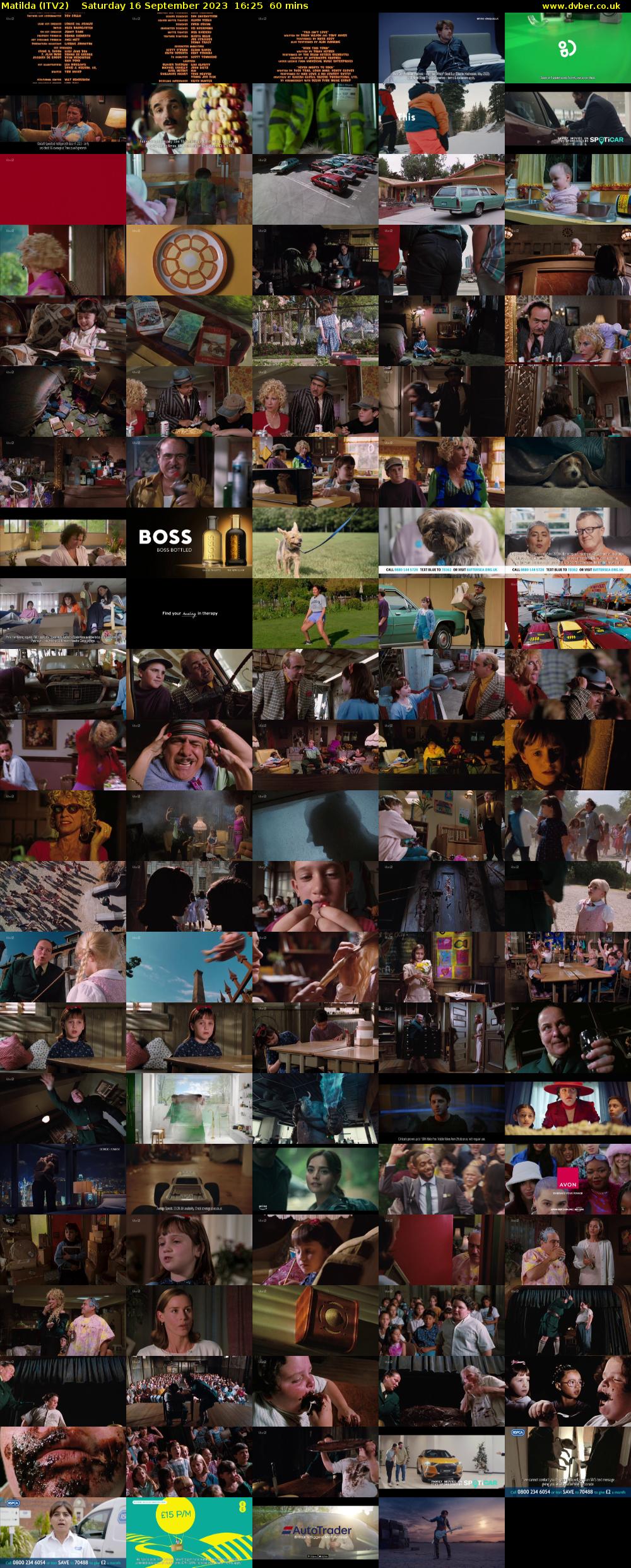 Matilda (ITV2) Saturday 16 September 2023 16:25 - 17:25