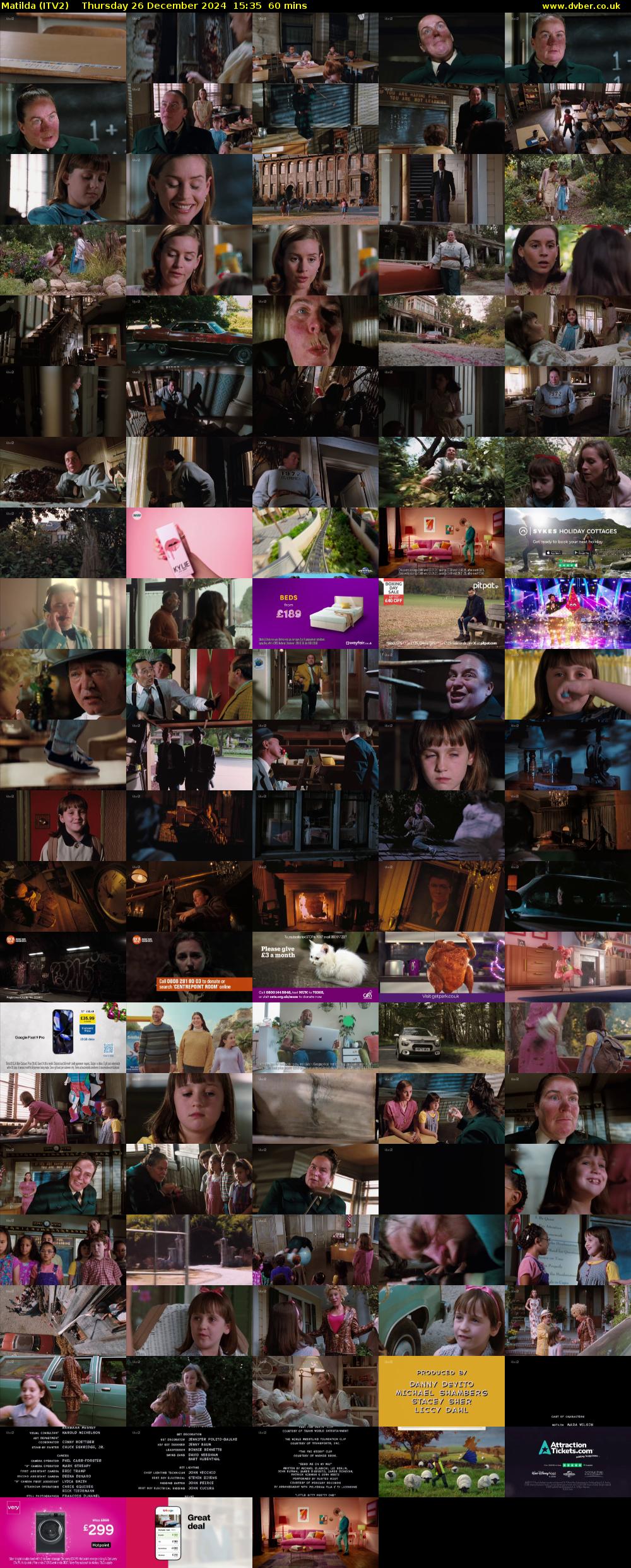 Matilda (ITV2) Thursday 26 December 2024 15:35 - 16:35