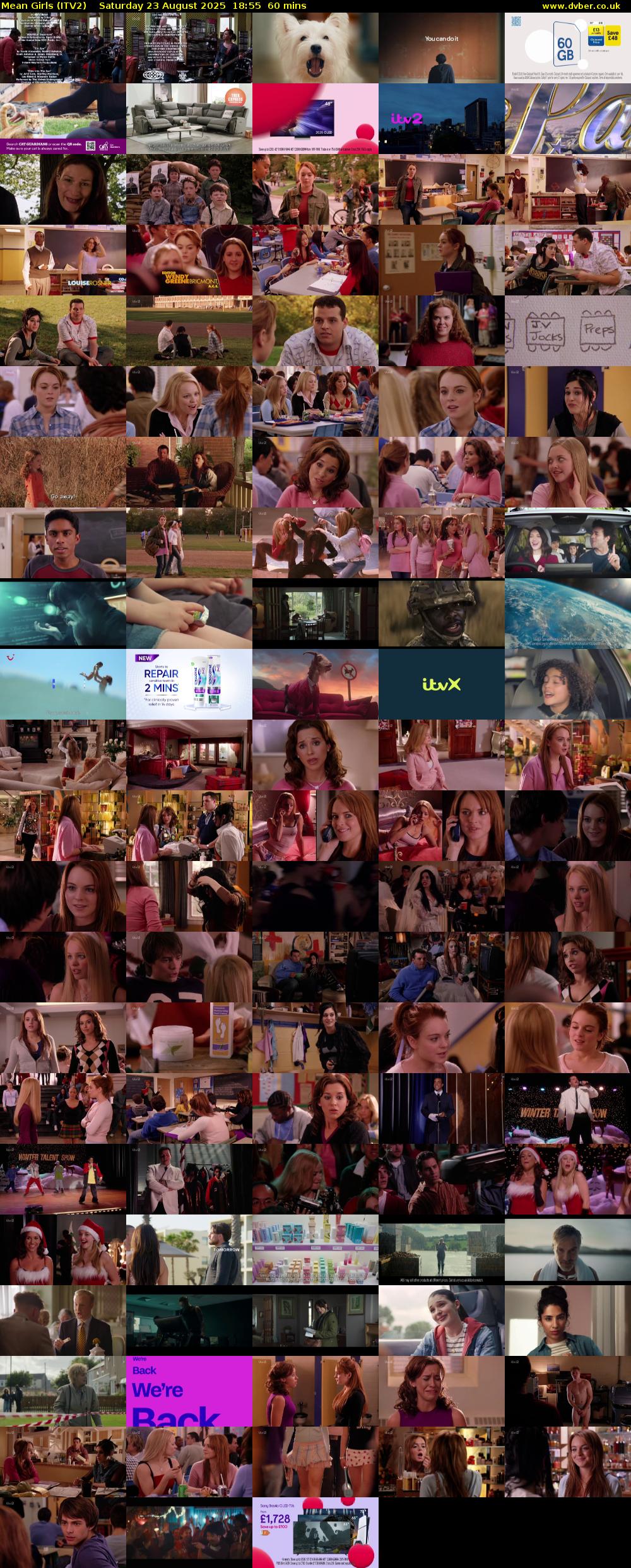 Mean Girls (ITV2) Saturday 23 August 2025 18:55 - 19:55