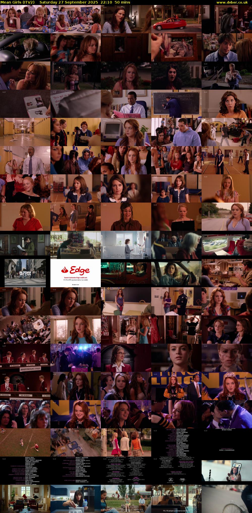 Mean Girls (ITV2) Saturday 27 September 2025 22:10 - 23:00