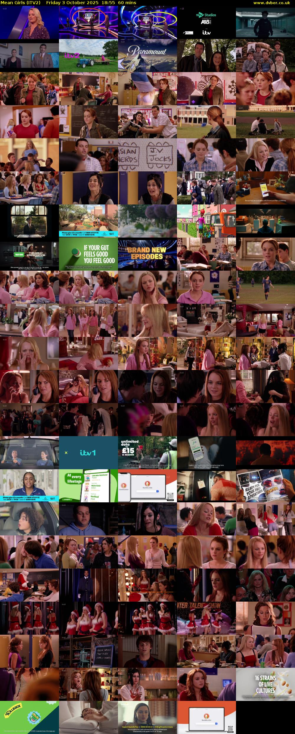 Mean Girls (ITV2) Friday 3 October 2025 18:55 - 19:55