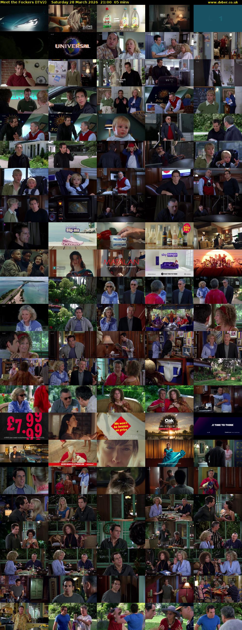 Meet the Fockers (ITV2) Saturday 28 March 2026 21:00 - 22:05