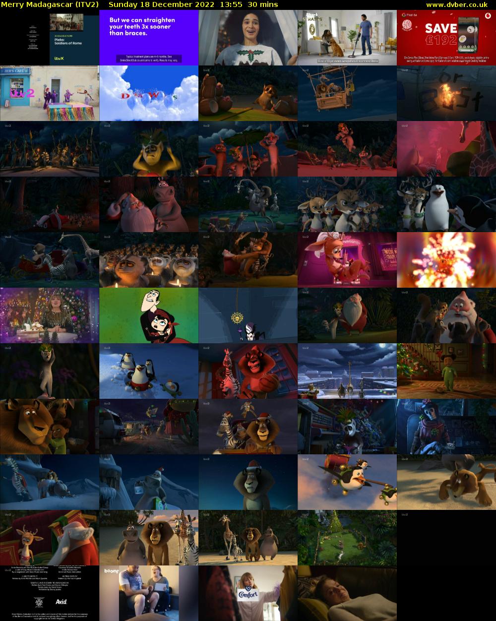 Merry Madagascar (ITV2) Sunday 18 December 2022 13:55 - 14:25