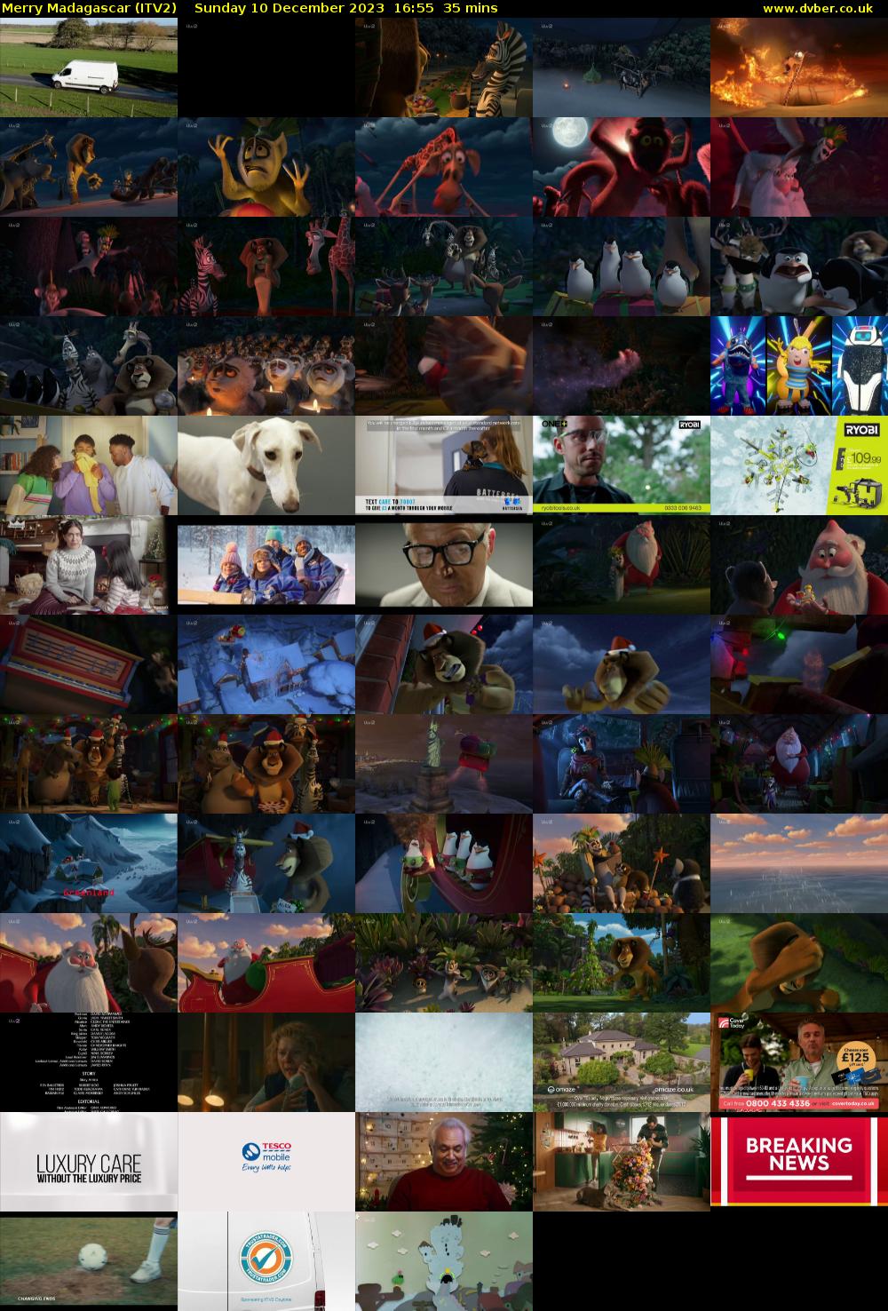 Merry Madagascar (ITV2) Sunday 10 December 2023 16:55 - 17:30