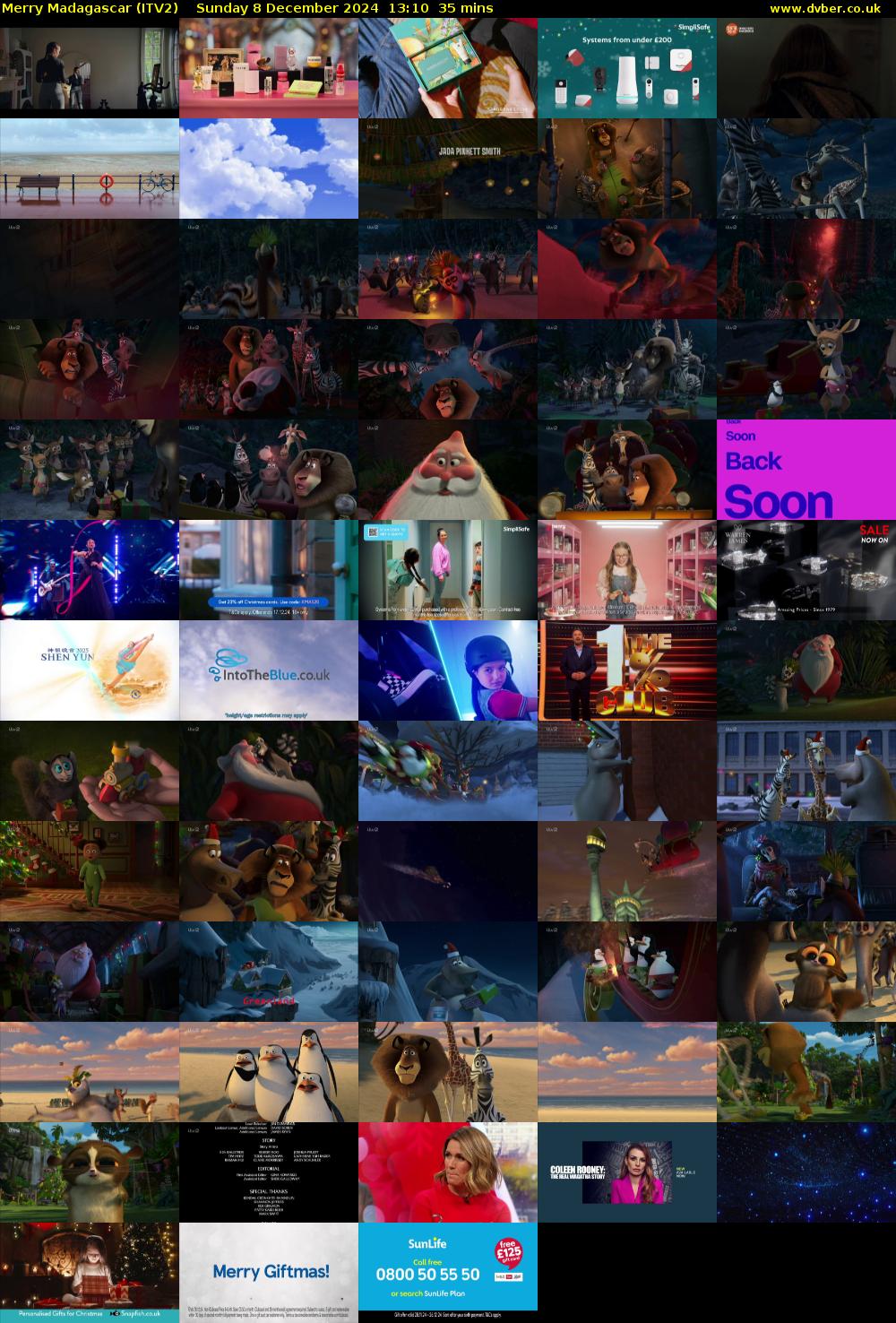 Merry Madagascar (ITV2) Sunday 8 December 2024 13:10 - 13:45
