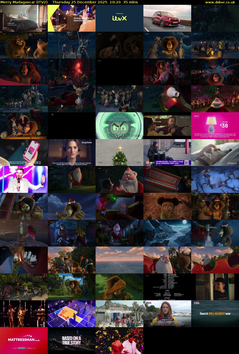 Merry Madagascar (ITV2) Thursday 25 December 2025 10:20 - 10:55