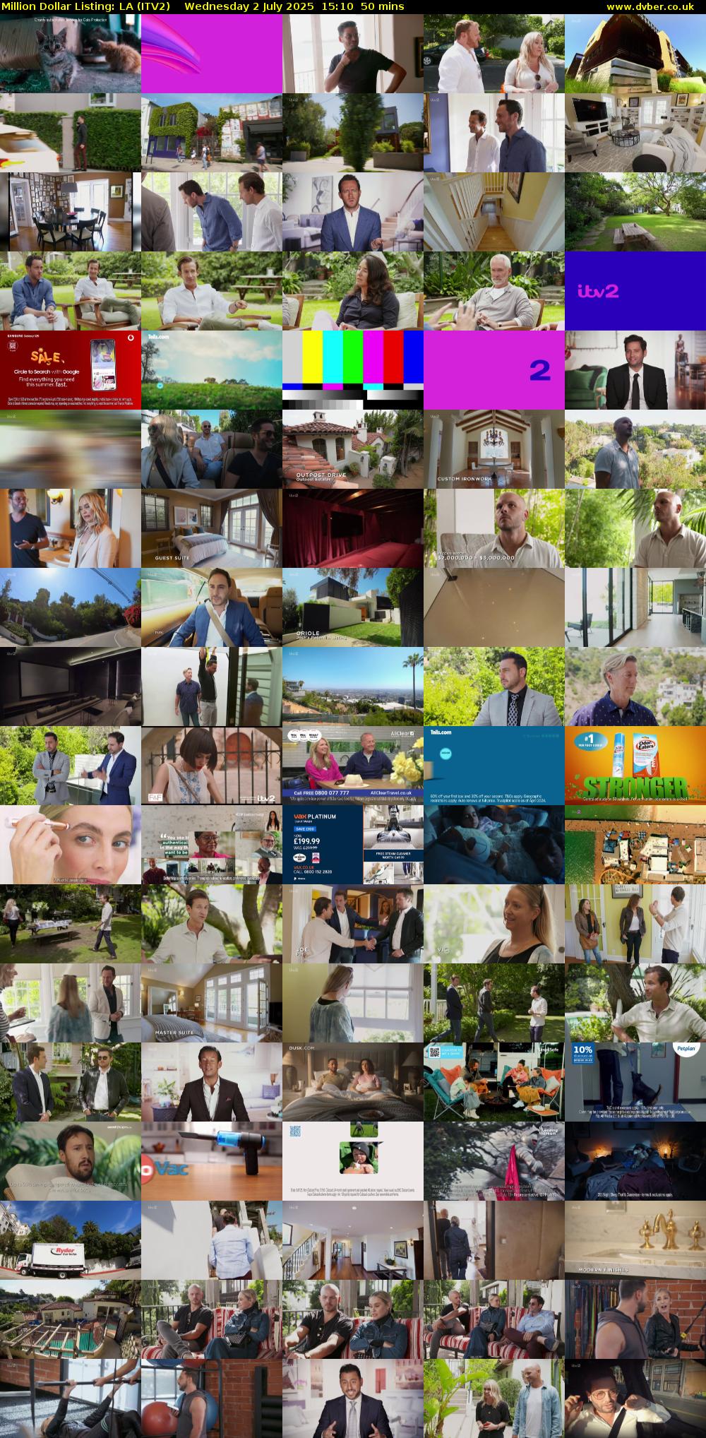 Million Dollar Listing: LA (ITV2) Wednesday 2 July 2025 15:10 - 16:00