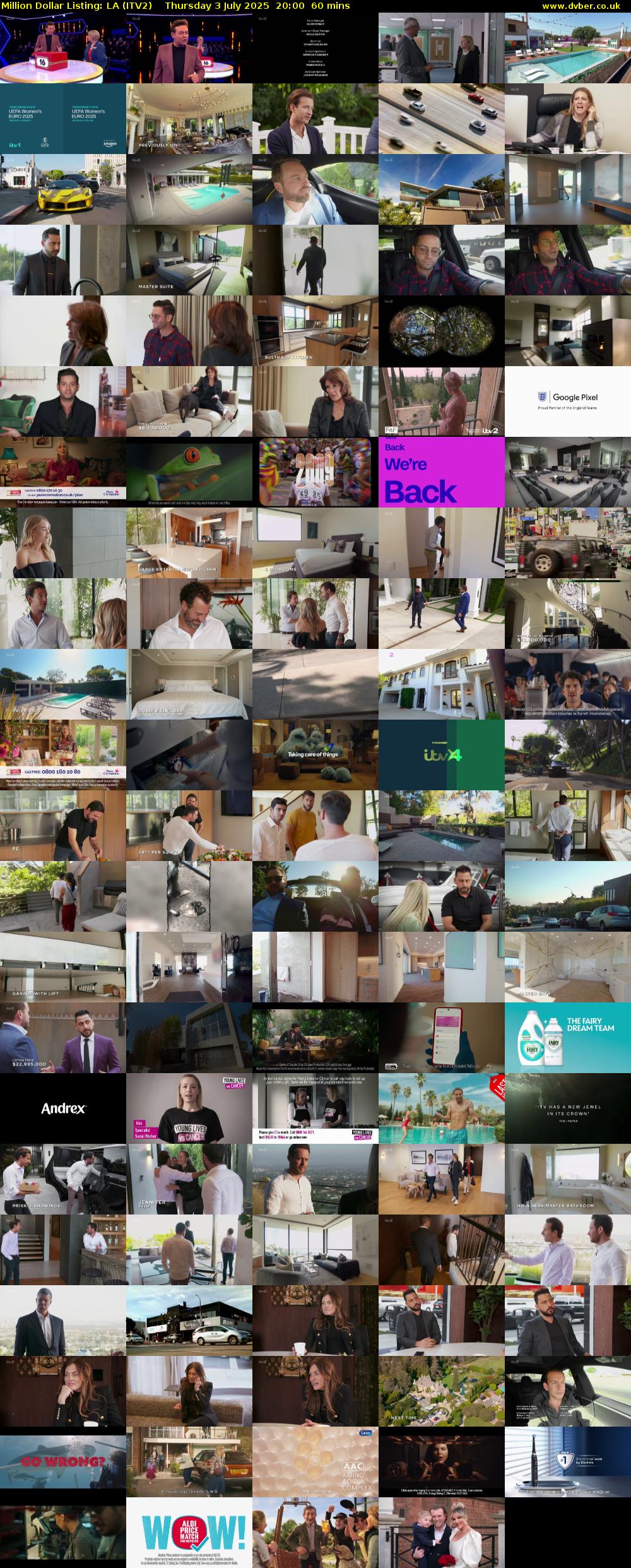 Million Dollar Listing: LA (ITV2) Thursday 3 July 2025 20:00 - 21:00