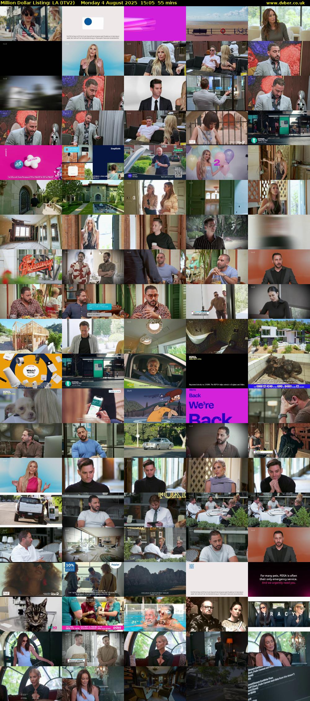 Million Dollar Listing: LA (ITV2) Monday 4 August 2025 15:05 - 16:00