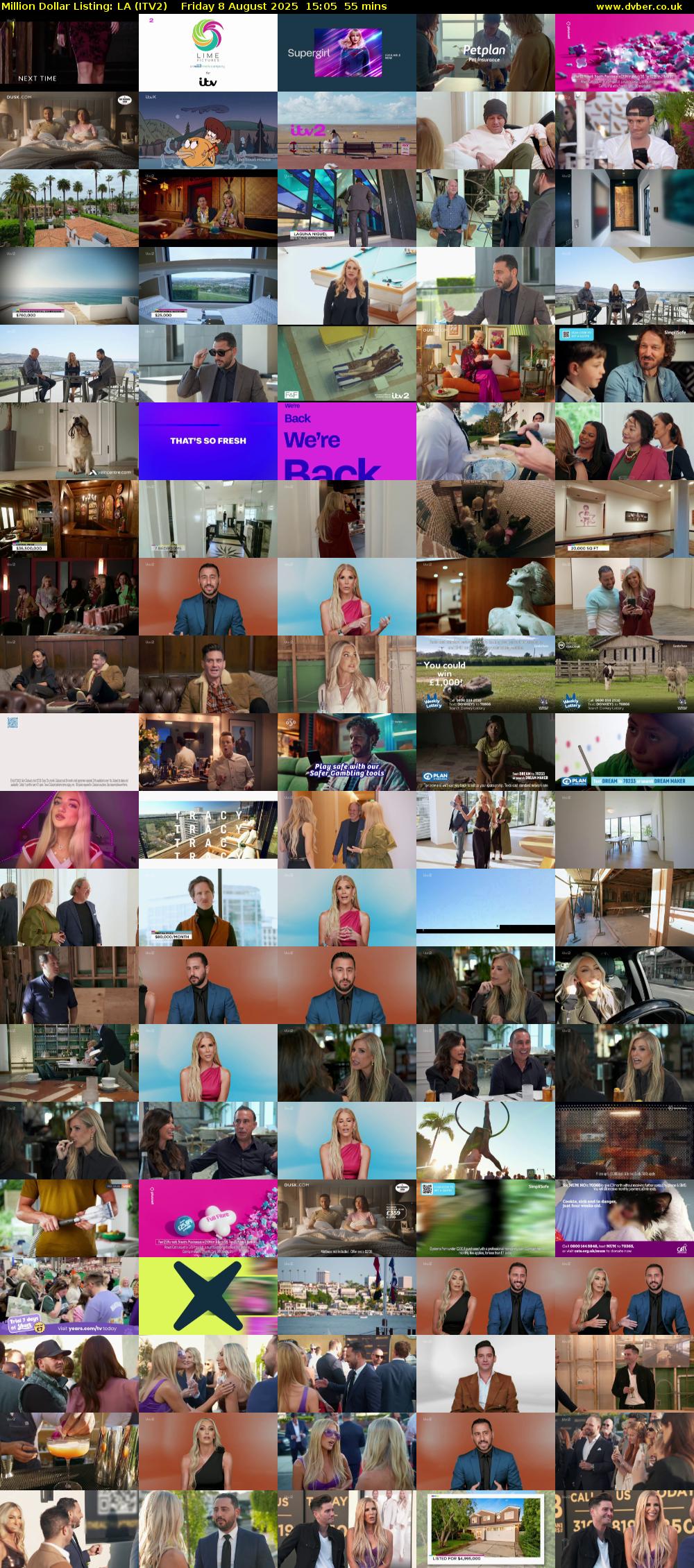 Million Dollar Listing: LA (ITV2) Friday 8 August 2025 15:05 - 16:00