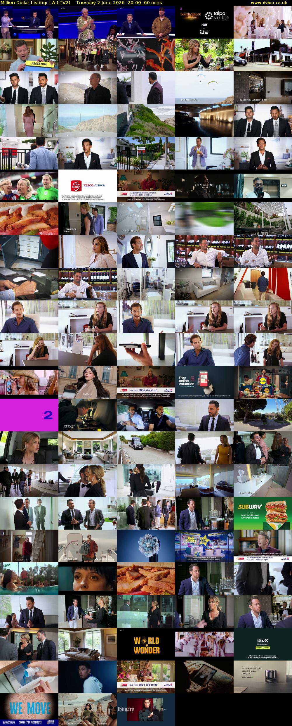 Million Dollar Listing: LA (ITV2) Tuesday 2 June 2026 20:00 - 21:00