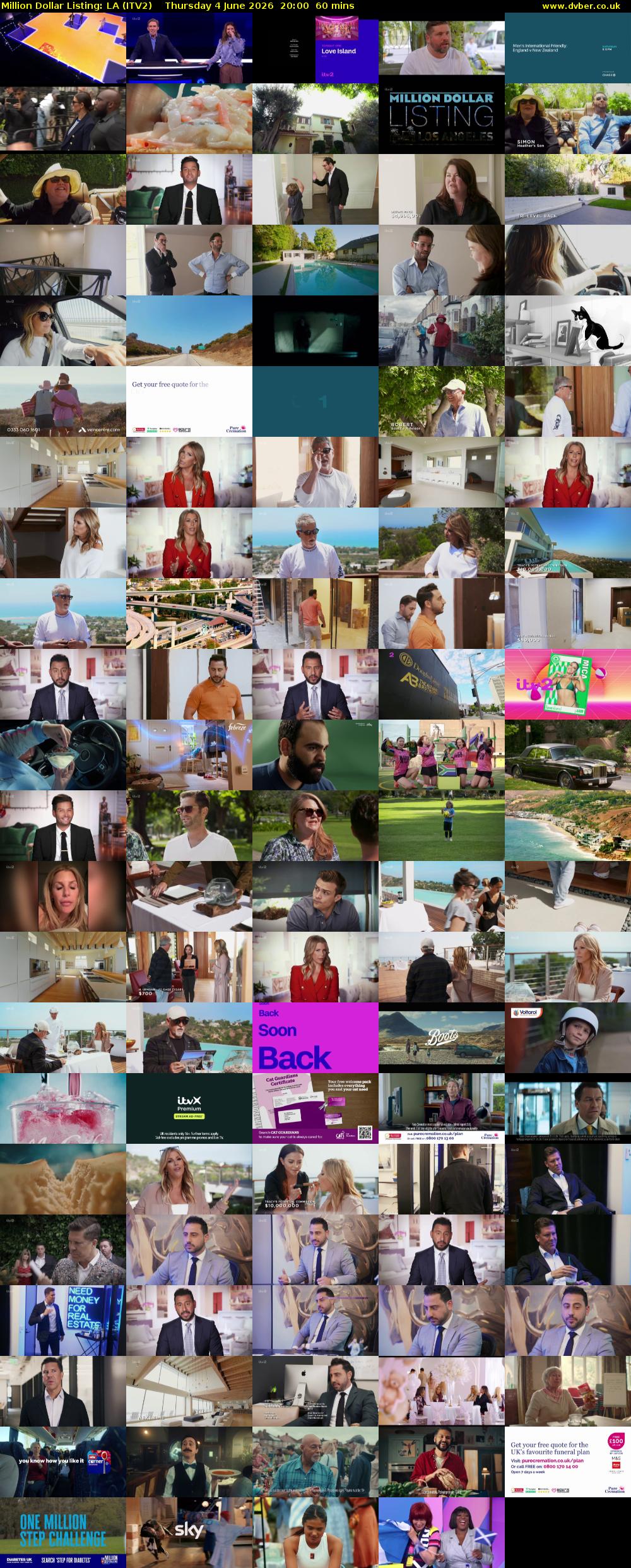 Million Dollar Listing: LA (ITV2) Thursday 4 June 2026 20:00 - 21:00