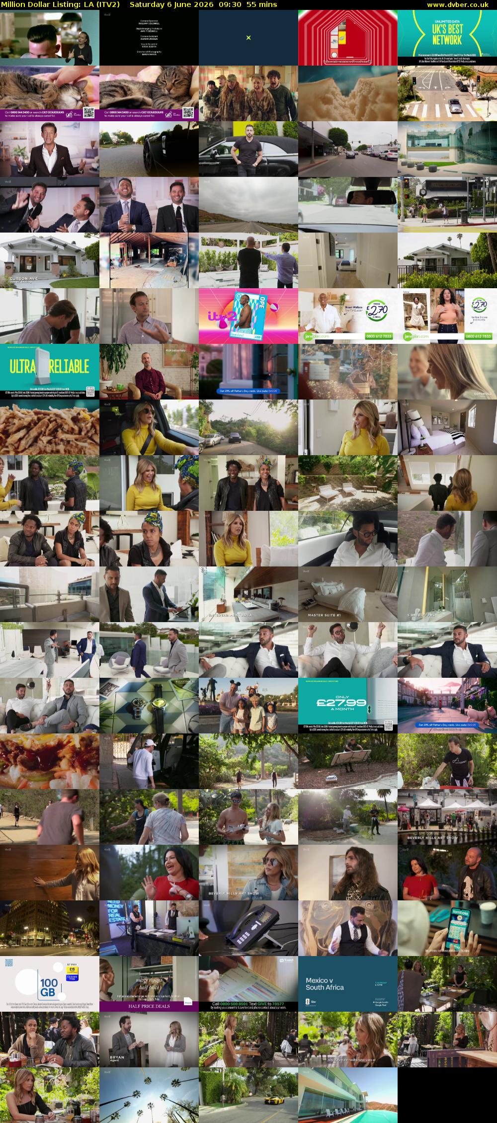 Million Dollar Listing: LA (ITV2) Saturday 6 June 2026 09:30 - 10:25