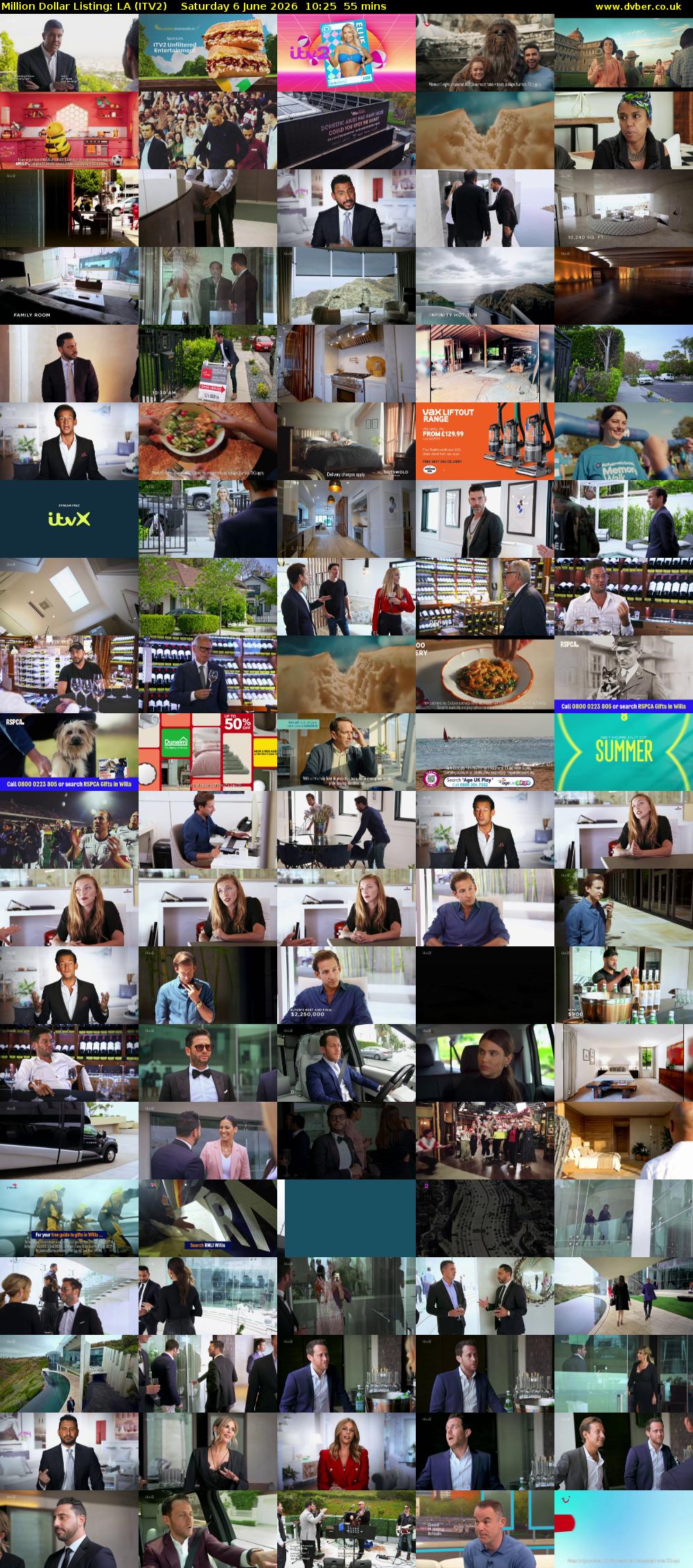 Million Dollar Listing: LA (ITV2) Saturday 6 June 2026 10:25 - 11:20