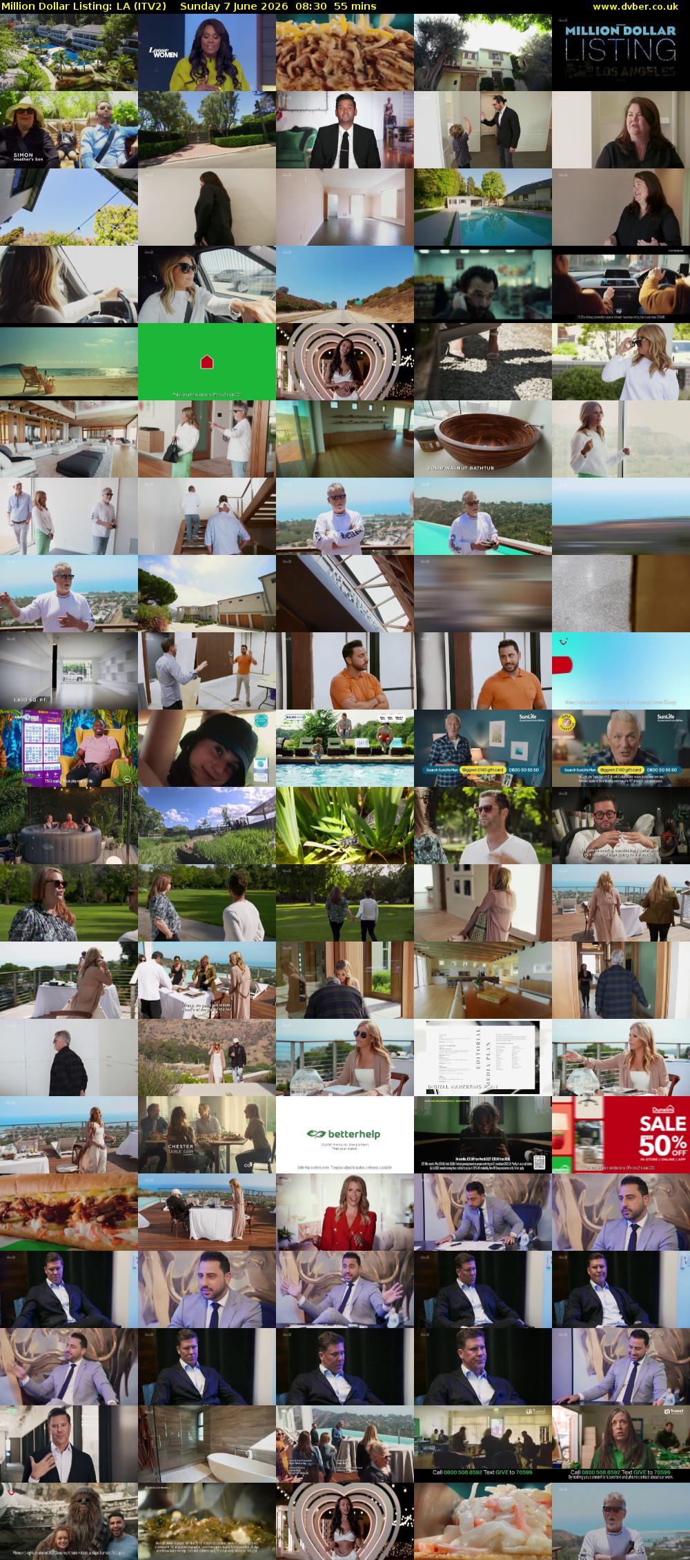 Million Dollar Listing: LA (ITV2) Sunday 7 June 2026 08:30 - 09:25