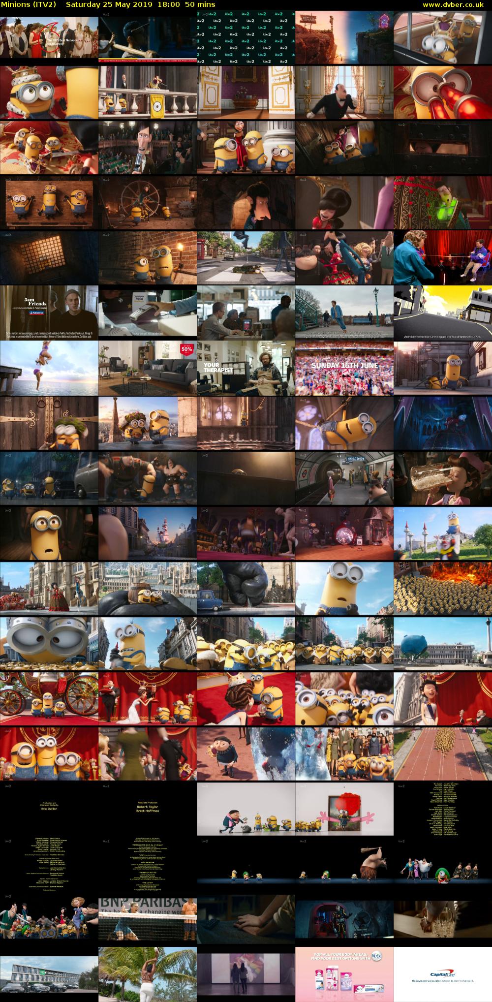 Minions (ITV2) Saturday 25 May 2019 18:00 - 18:50