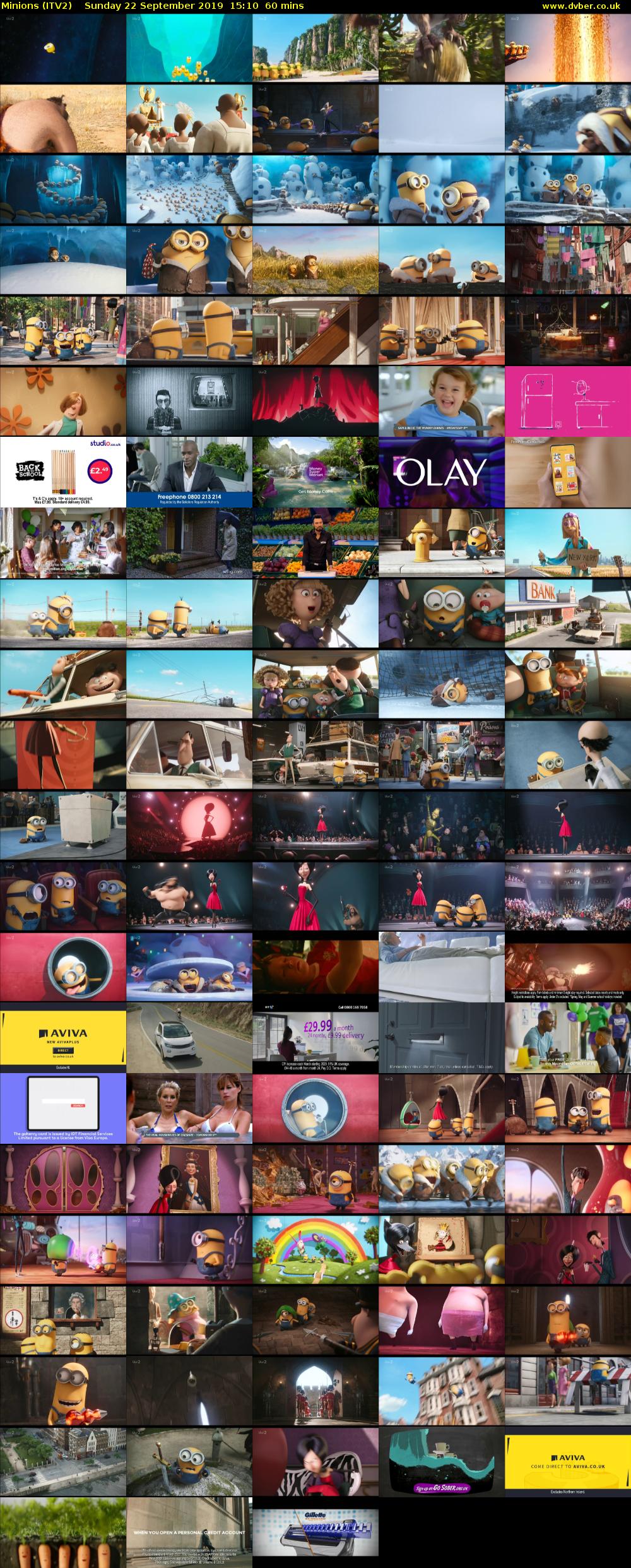 Minions (ITV2) Sunday 22 September 2019 15:10 - 16:10