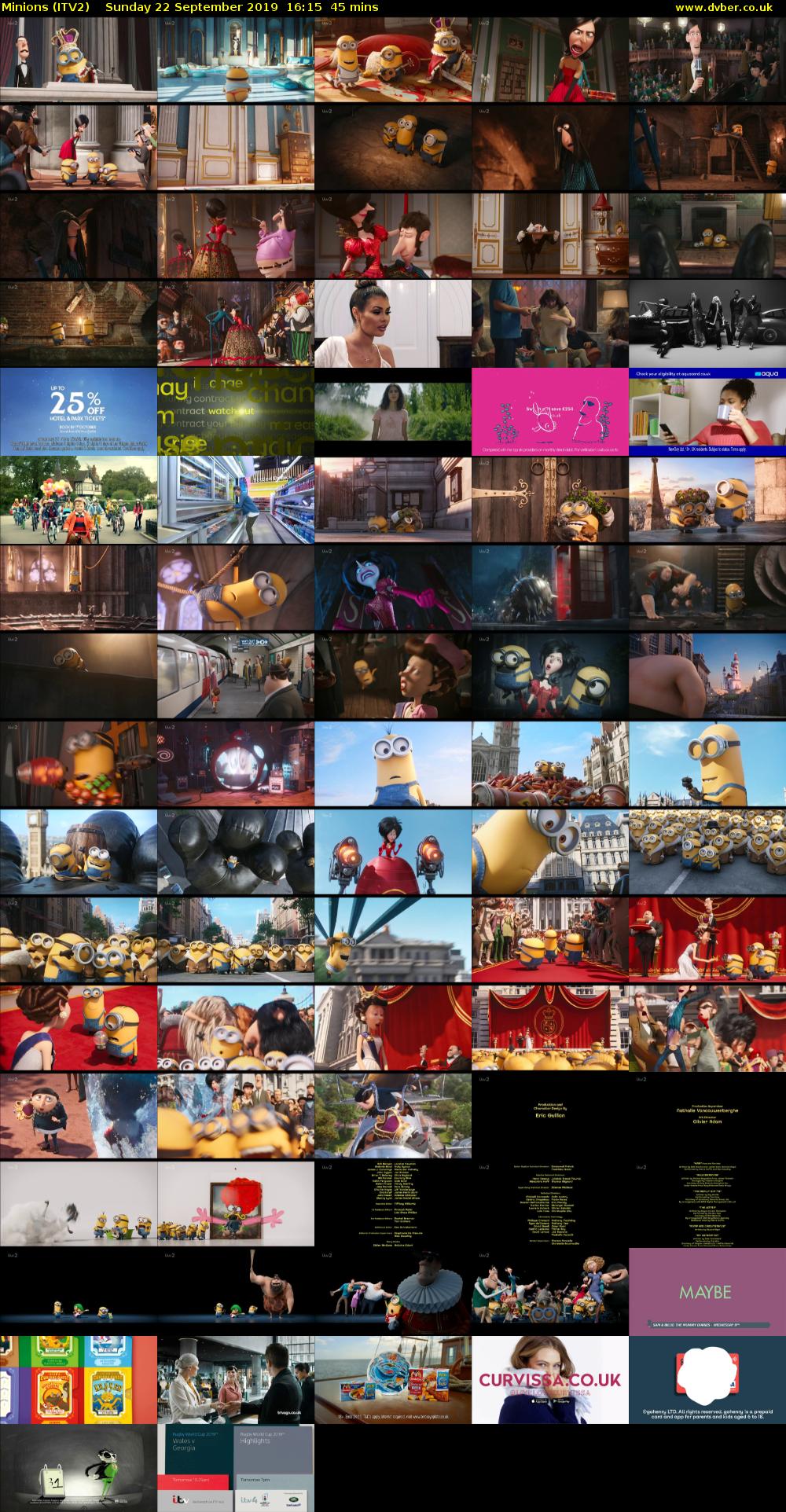 Minions (ITV2) Sunday 22 September 2019 16:15 - 17:00