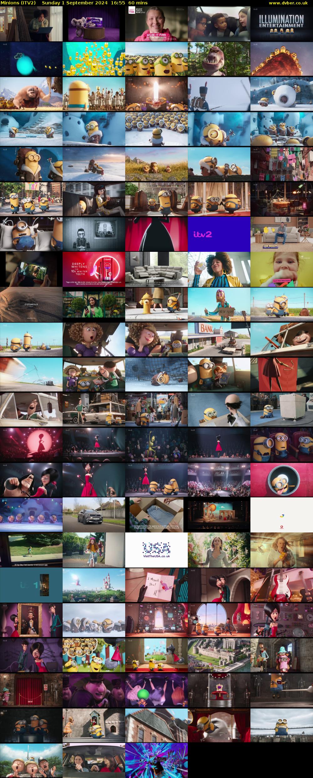 Minions (ITV2) Sunday 1 September 2024 16:55 - 17:55