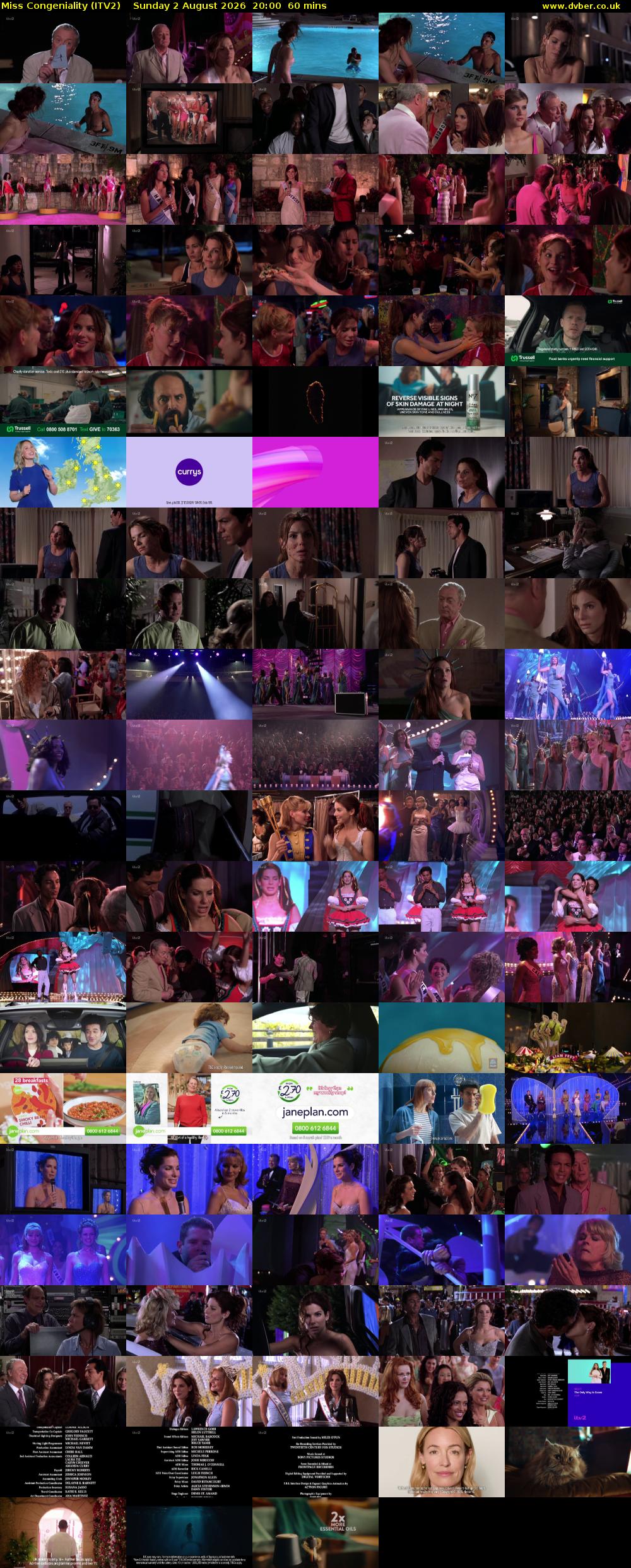 Miss Congeniality (ITV2) Sunday 2 August 2026 20:00 - 21:00