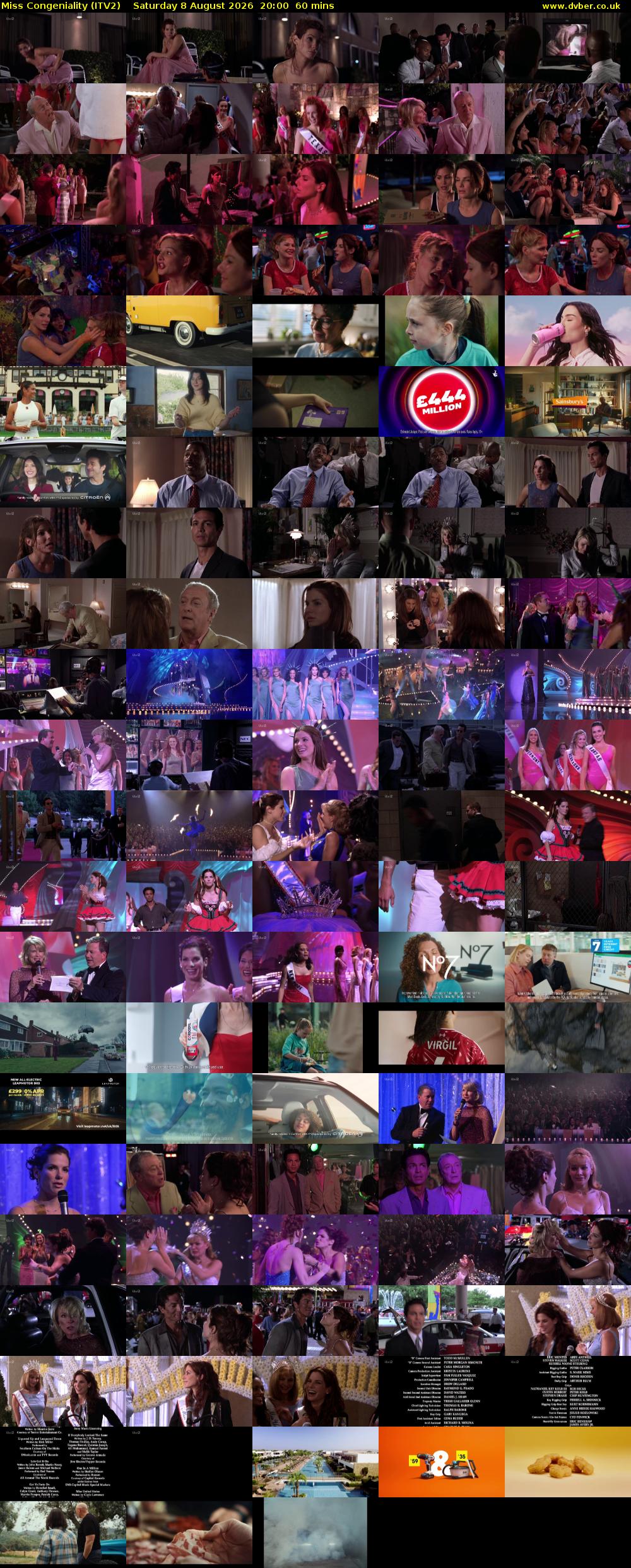 Miss Congeniality (ITV2) Saturday 8 August 2026 20:00 - 21:00