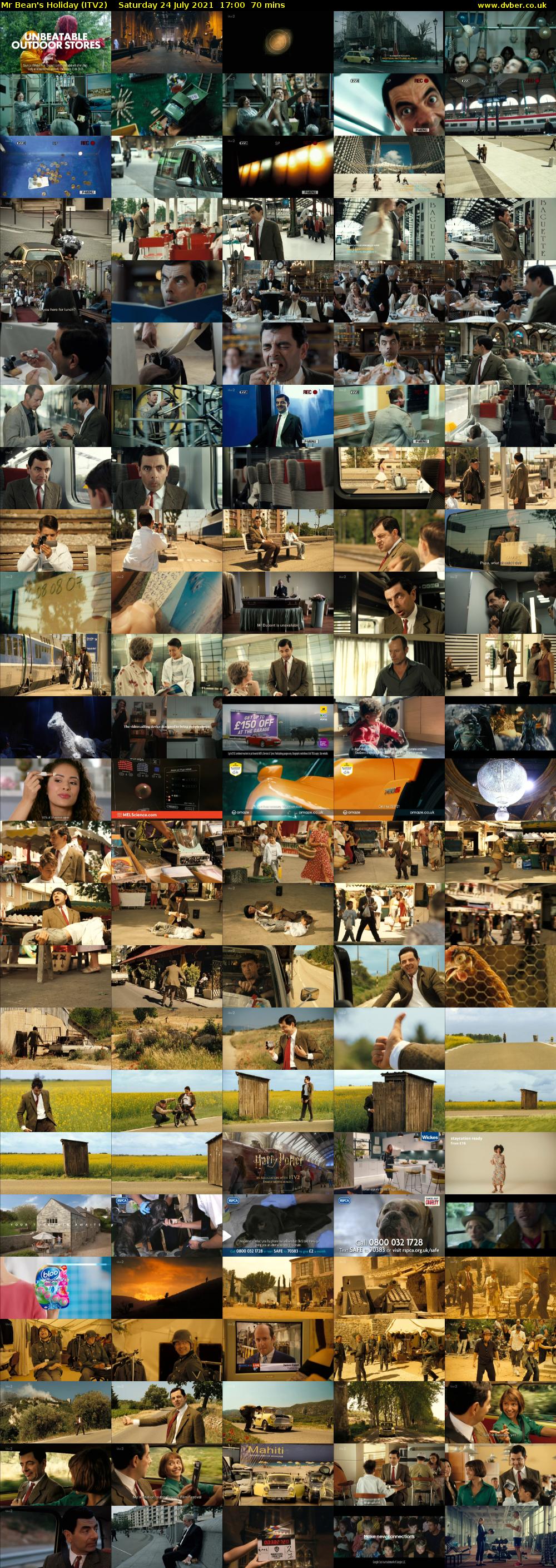 Mr Bean's Holiday (ITV2) Saturday 24 July 2021 17:00 - 18:10