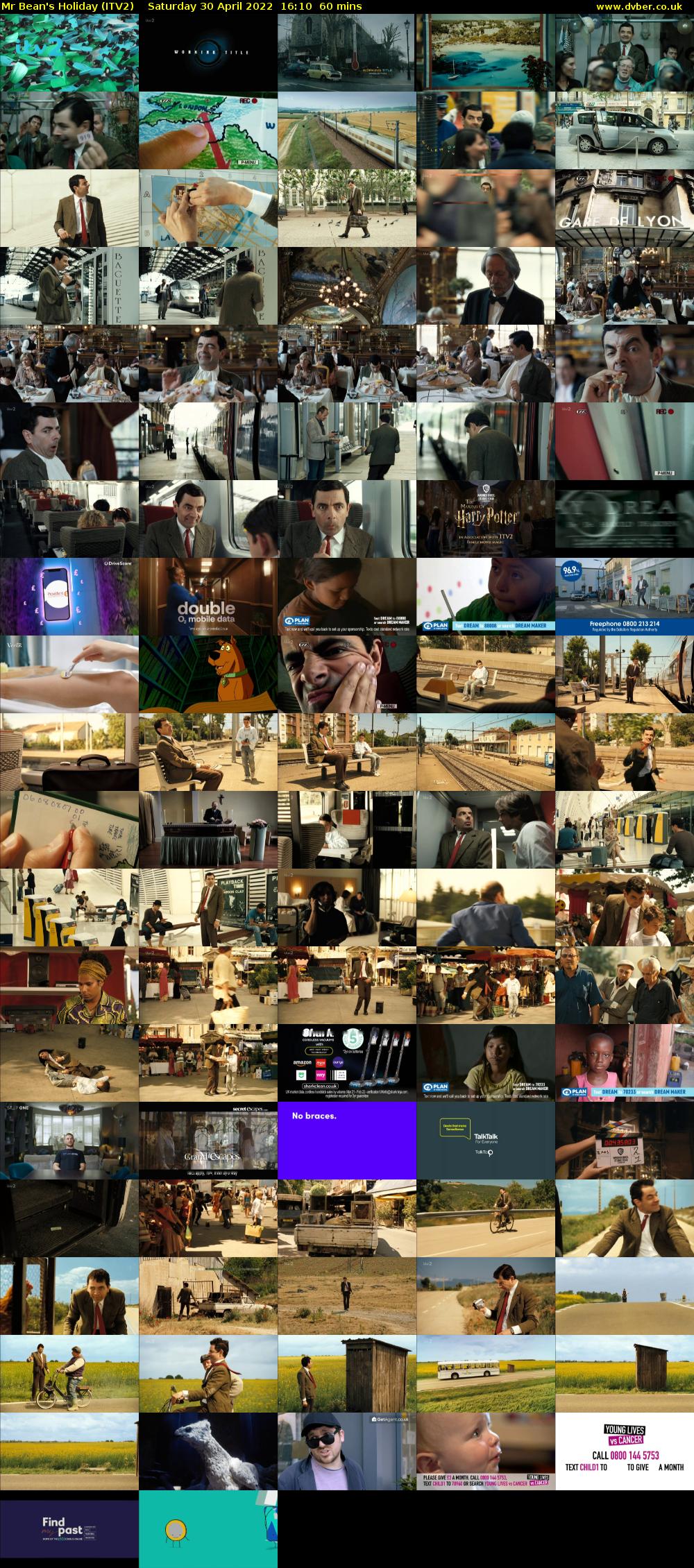 Mr Bean's Holiday (ITV2) Saturday 30 April 2022 16:10 - 17:10