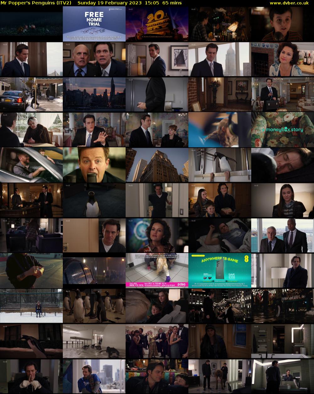 Mr Popper's Penguins (ITV2) Sunday 19 February 2023 15:05 - 16:10