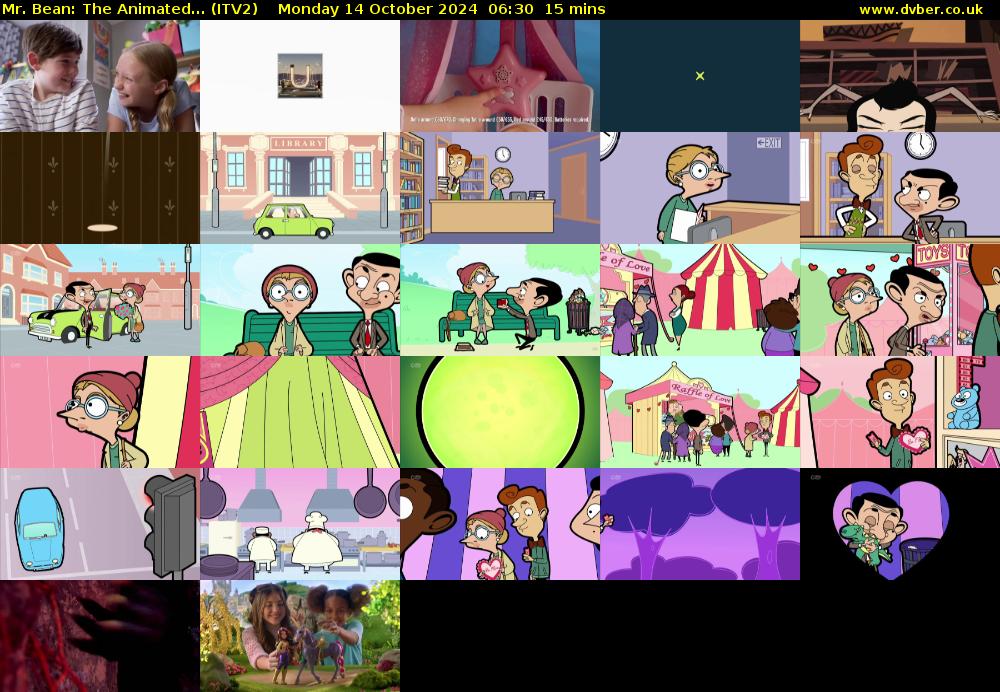 Mr. Bean: The Animated... (ITV2) Monday 14 October 2024 06:30 - 06:45