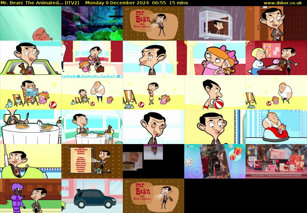 Mr. Bean: The Animated... (ITV2) Monday 9 December 2024 06:55 - 07:10