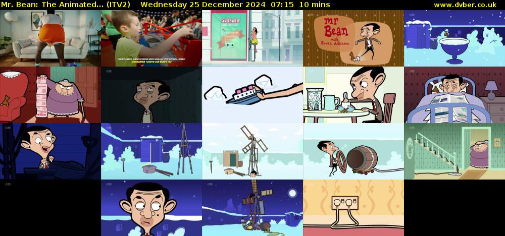 Mr. Bean: The Animated... (ITV2) Wednesday 25 December 2024 07:15 - 07:25