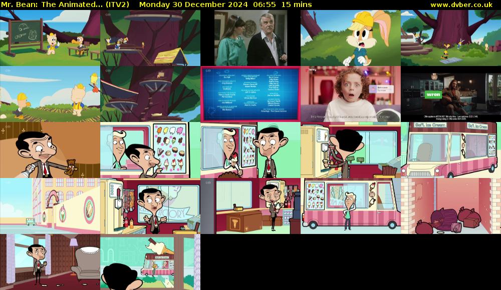 Mr. Bean: The Animated... (ITV2) Monday 30 December 2024 06:55 - 07:10