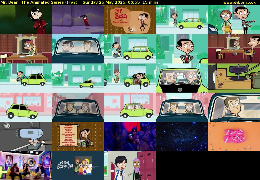 Mr. Bean: The Animated Series (ITV2) Sunday 25 May 2025 06:55 - 07:10