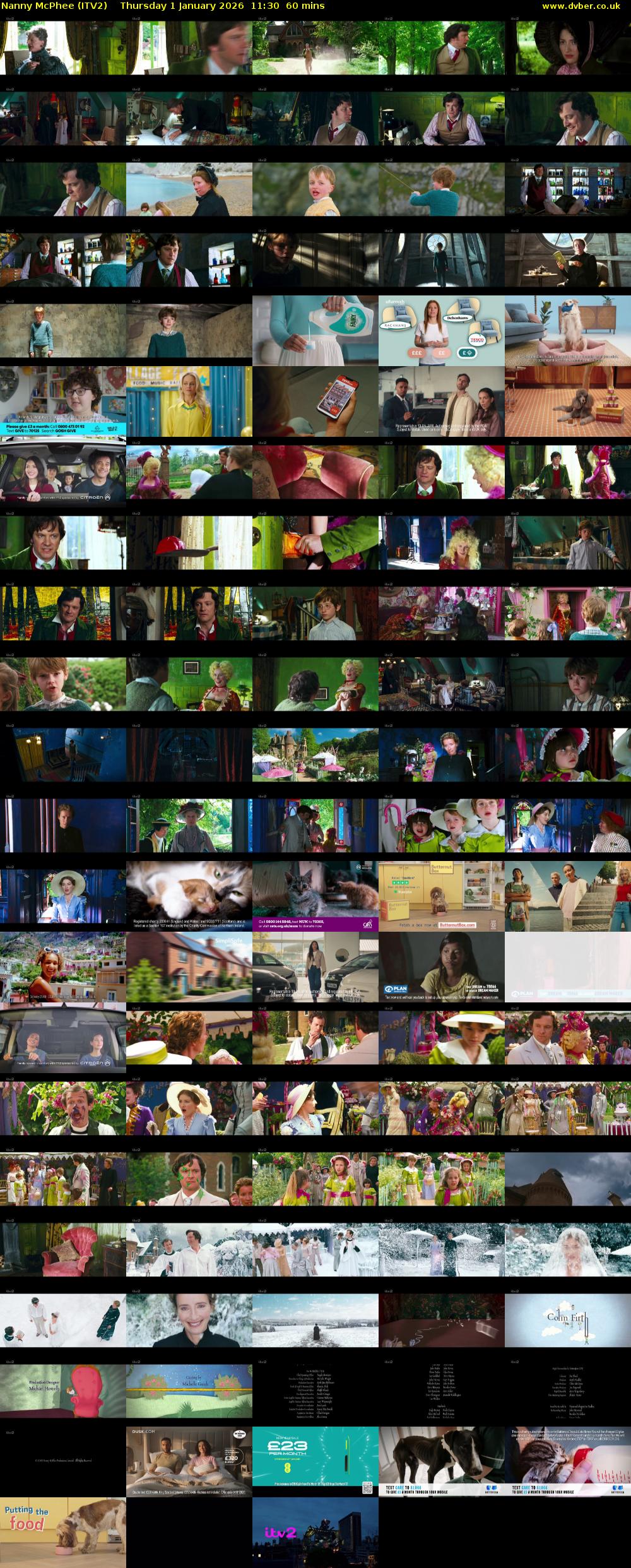 Nanny McPhee (ITV2) Thursday 1 January 2026 11:30 - 12:30