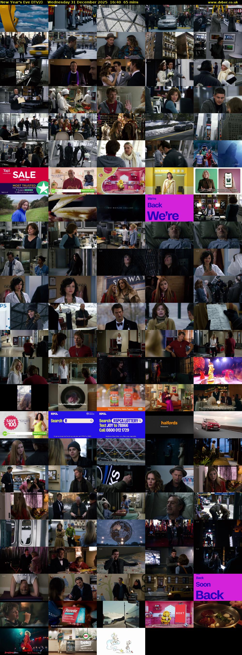 New Year's Eve (ITV2) Wednesday 31 December 2025 16:40 - 17:45