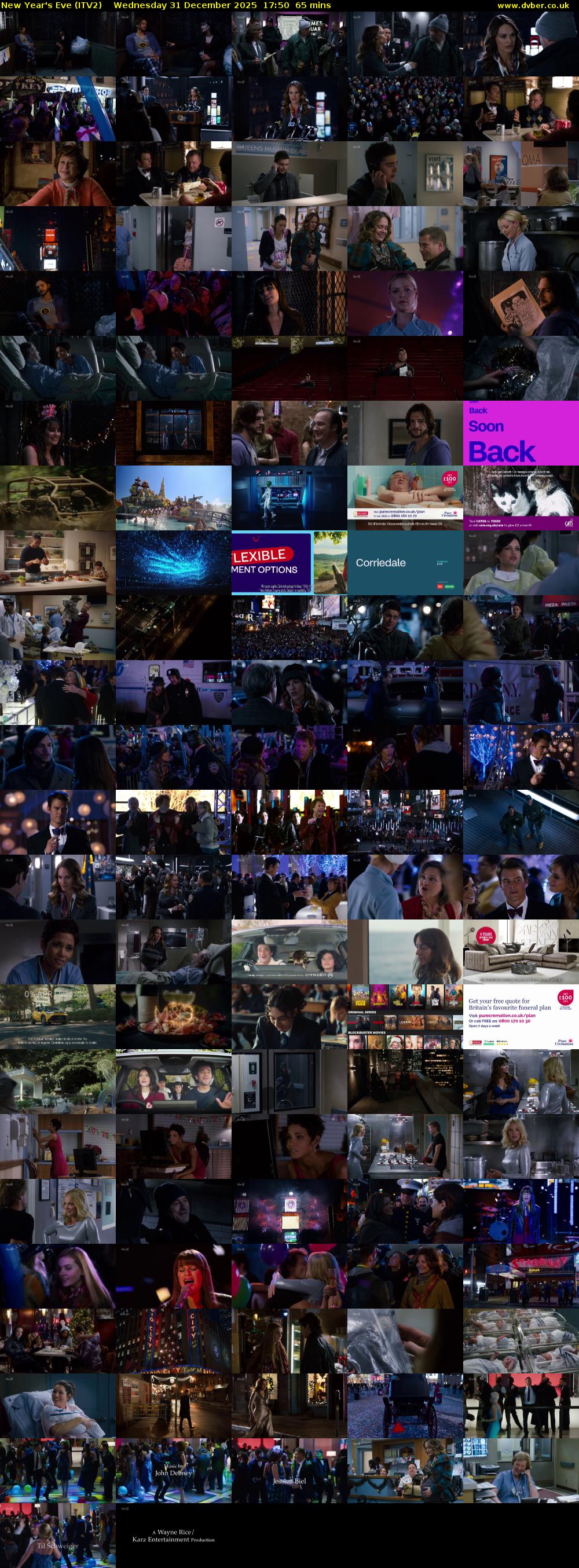 New Year's Eve (ITV2) Wednesday 31 December 2025 17:50 - 18:55