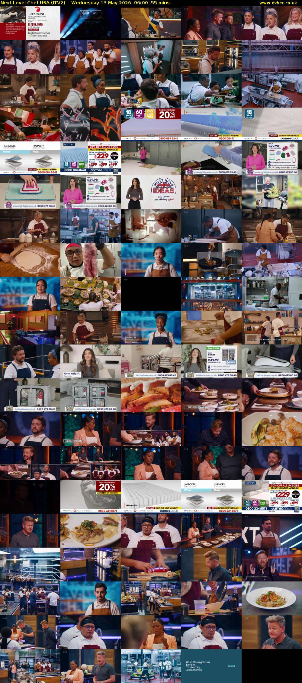 Next Level Chef USA (ITV2) Wednesday 13 May 2026 06:00 - 06:55