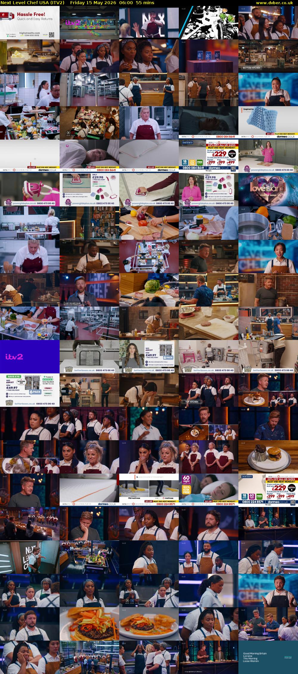 Next Level Chef USA (ITV2) Friday 15 May 2026 06:00 - 06:55