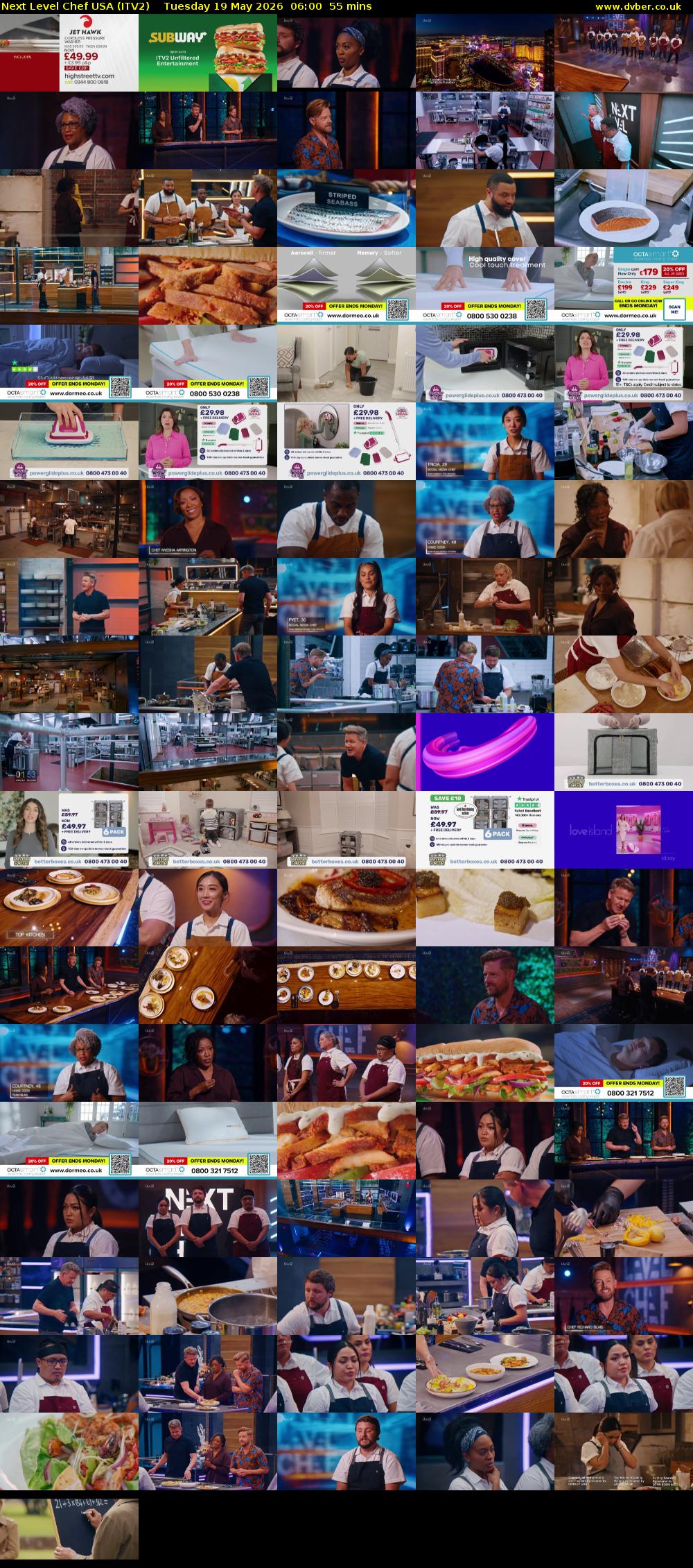 Next Level Chef USA (ITV2) Tuesday 19 May 2026 06:00 - 06:55
