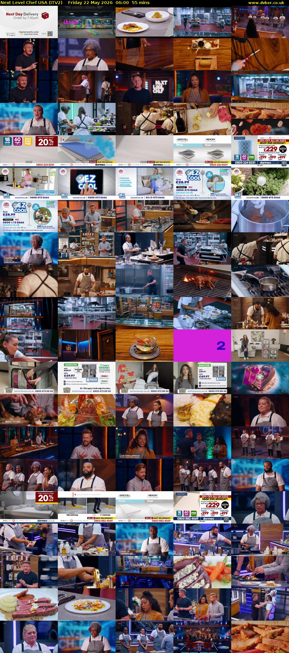 Next Level Chef USA (ITV2) Friday 22 May 2026 06:00 - 06:55
