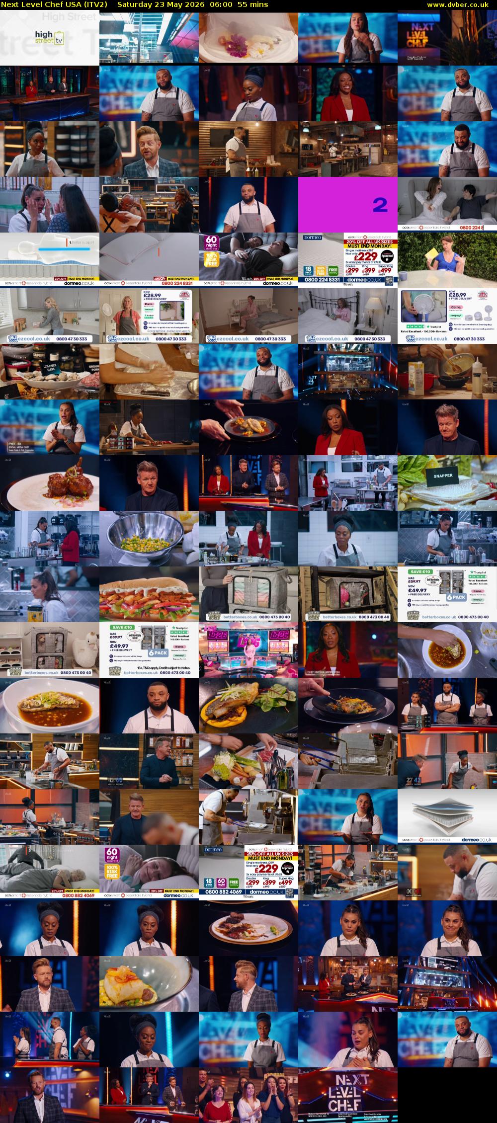 Next Level Chef USA (ITV2) Saturday 23 May 2026 06:00 - 06:55