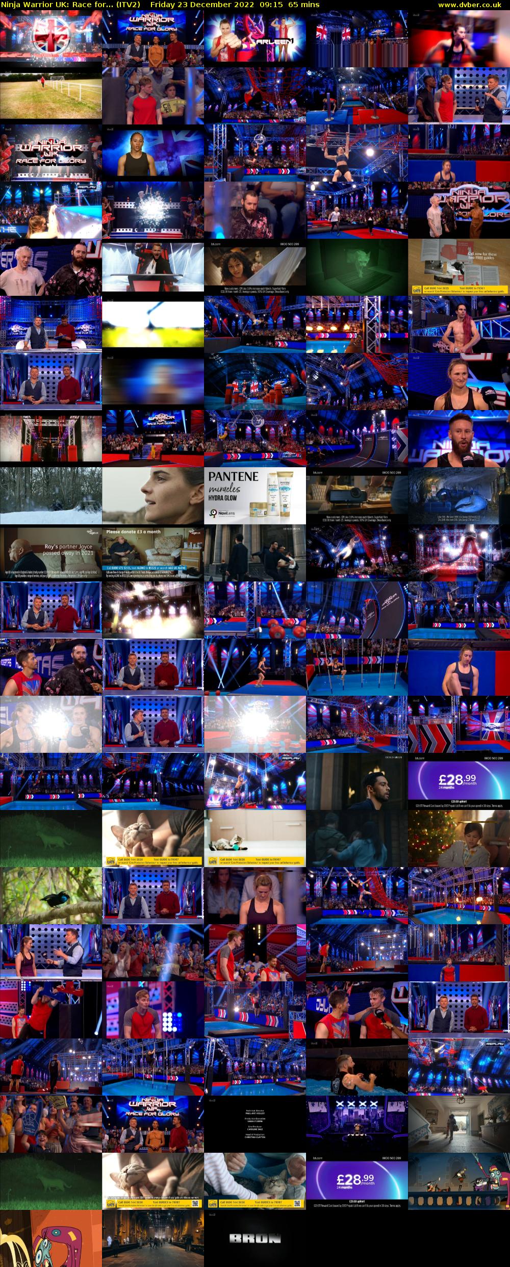 Ninja Warrior UK: Race for... (ITV2) Friday 23 December 2022 09:15 - 10:20