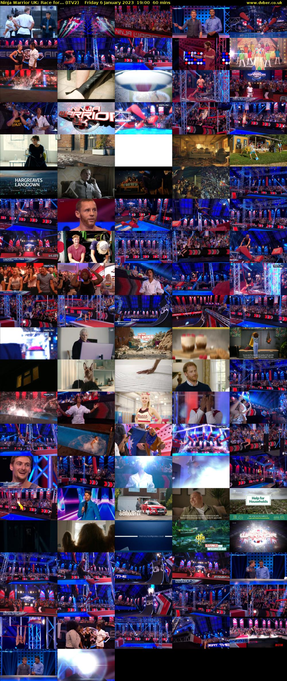Ninja Warrior UK: Race for... (ITV2) Friday 6 January 2023 19:00 - 20:00