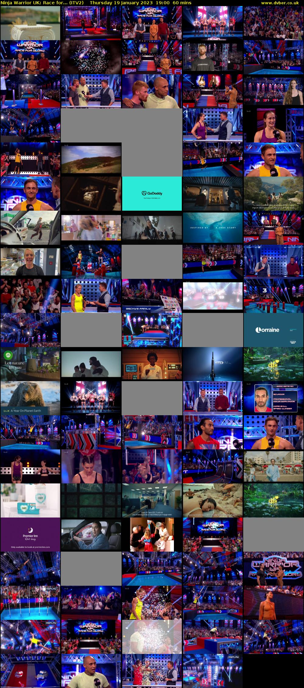 Ninja Warrior UK: Race for... (ITV2) Thursday 19 January 2023 19:00 - 20:00